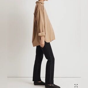 Madewell Maternity Over-The-Belly '90s Straight Jean in Belmere Wash